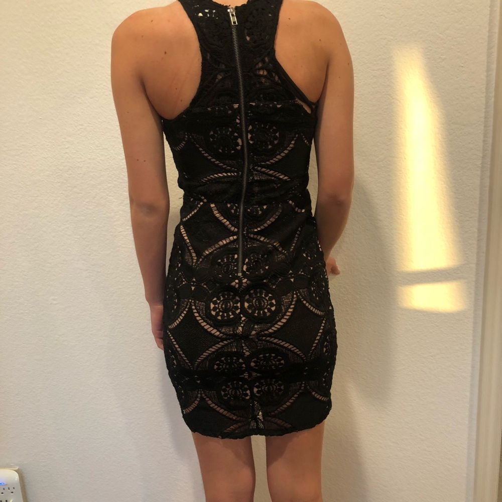Black tight dress